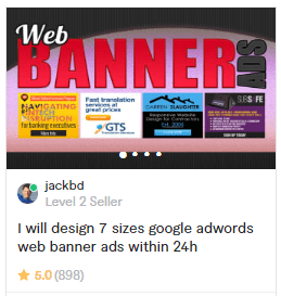Web Banner Ads Design Gigs on Fiverr