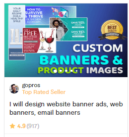 Web Banner Ads Design Gigs on Fiverr