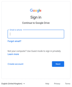 Google sheet login
